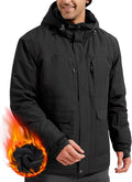 FREE SOLDIER Men's Waterproof Ski Jacket Fleece Lined Warm Winter