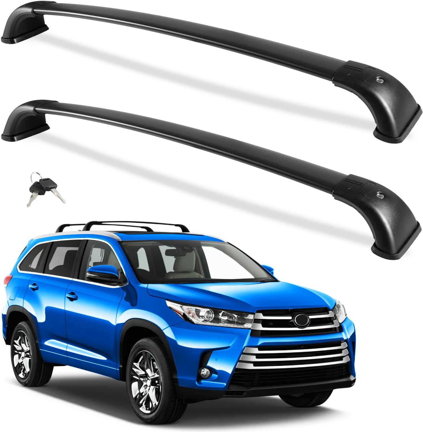 Lockable Roof Rack Cross Bars for 2014-2019 Toyota Highlander