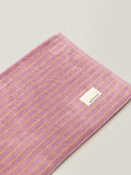 Bubble Purple Tulips Striped Pure Cotton Bath Towel - Super Absorbent