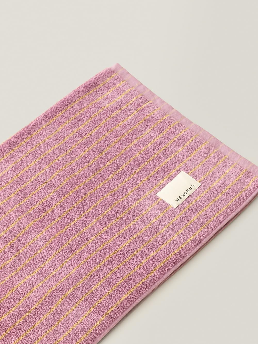 WENSHUO Bubble Purple Tulips Cotton Bath Towel for Luxury Use