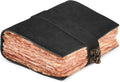 Leather Bound Vintage Journal for Women & Men - Rustic Black A4