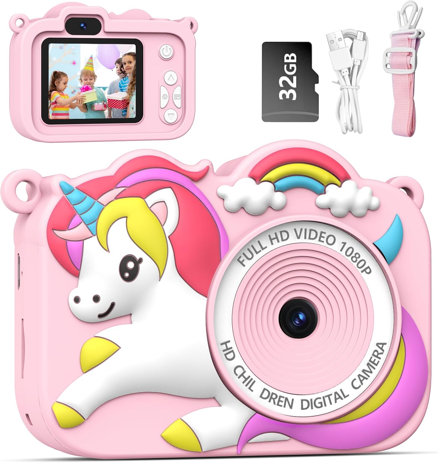 Hehotoy Kids Camera: 1080P HD Selfie Fun