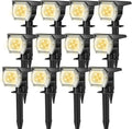EIUIO Solar Outdoor Spot Lights, 3 Modes - Bright Waterproof Landscape