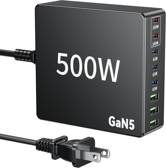 Super Fast 500W USB C Charger Hub - Power Up in Seconds! - Sacrack