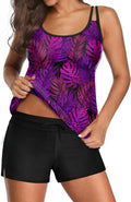 Tempt Me Two Piece Tankini Swimsuit with High Waist Shorts - Tummy 2