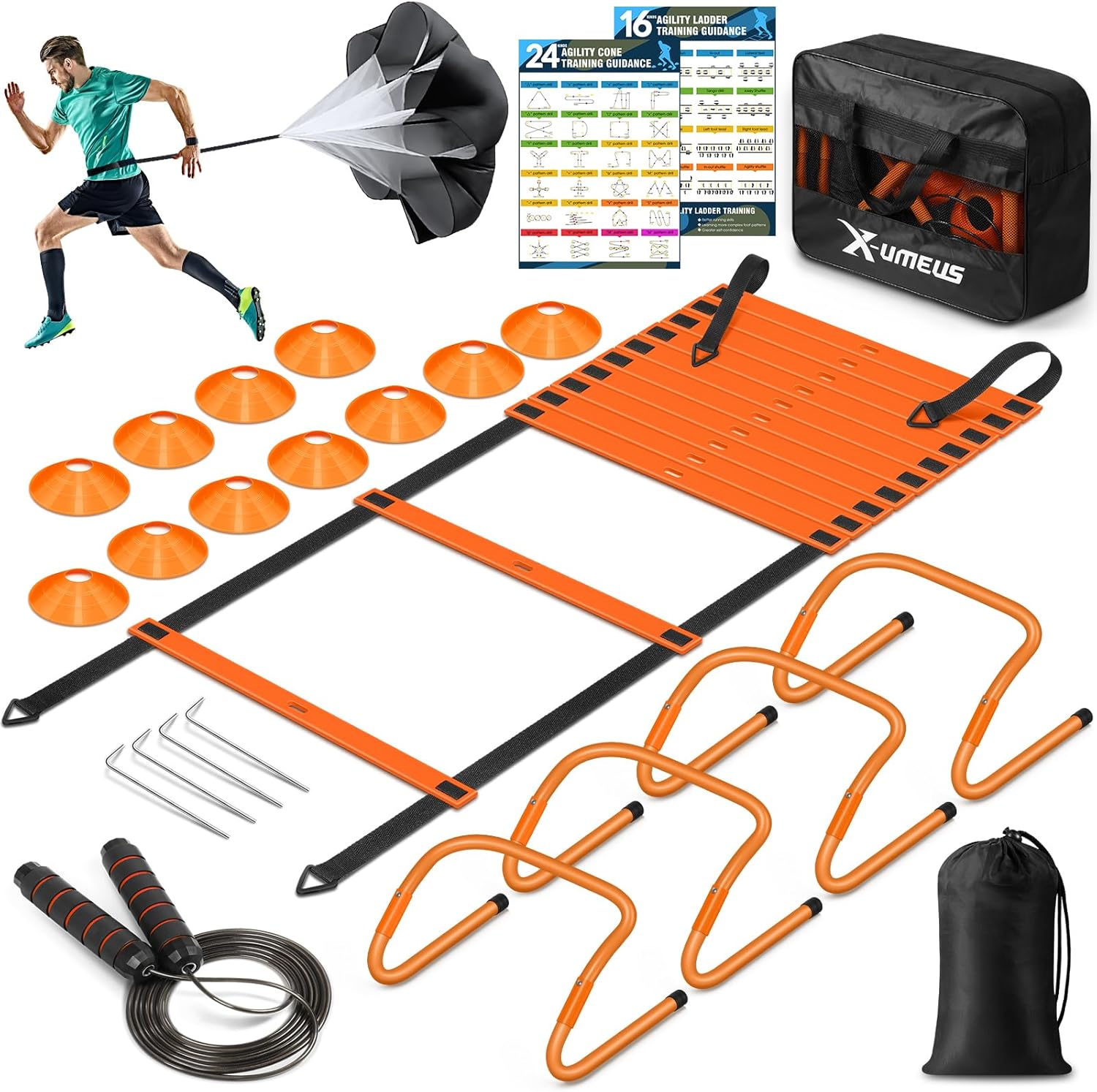 Agility Ladder Speed Training Equipment Set for All Ages