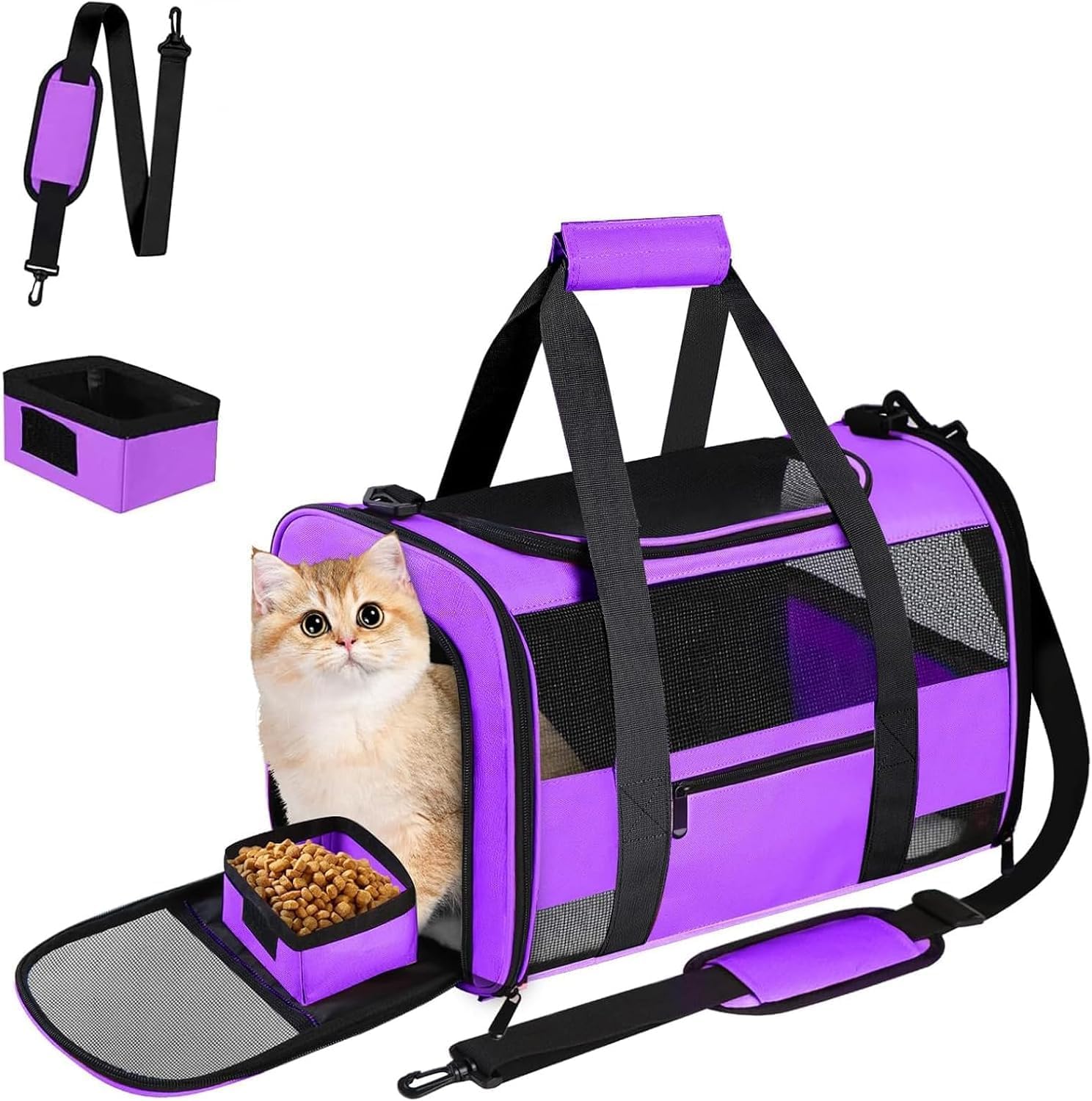 Large Airline Approved Cat Carrier for Dogs Under 25 Lbs