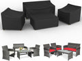 Patio Furniture Cover Set 4 Piece Waterproof Protector - Large