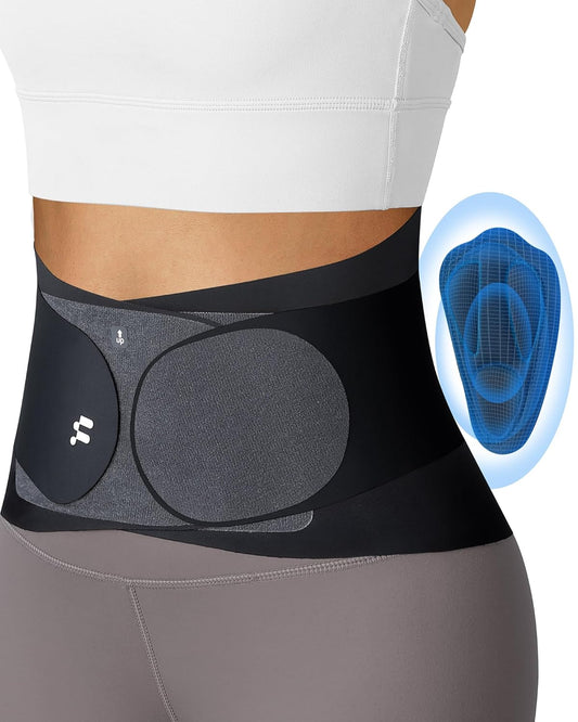 0.5mm Ultra Thin Back Brace with Lumbar Pad for Pain Relief