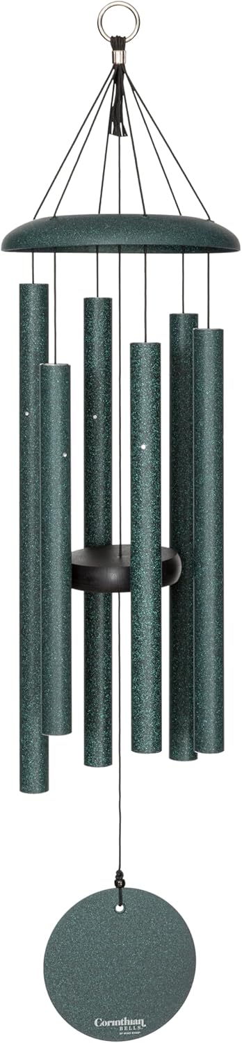 Corinthian Bells 30 Inch Green Wind Chime for Outdoor Decor