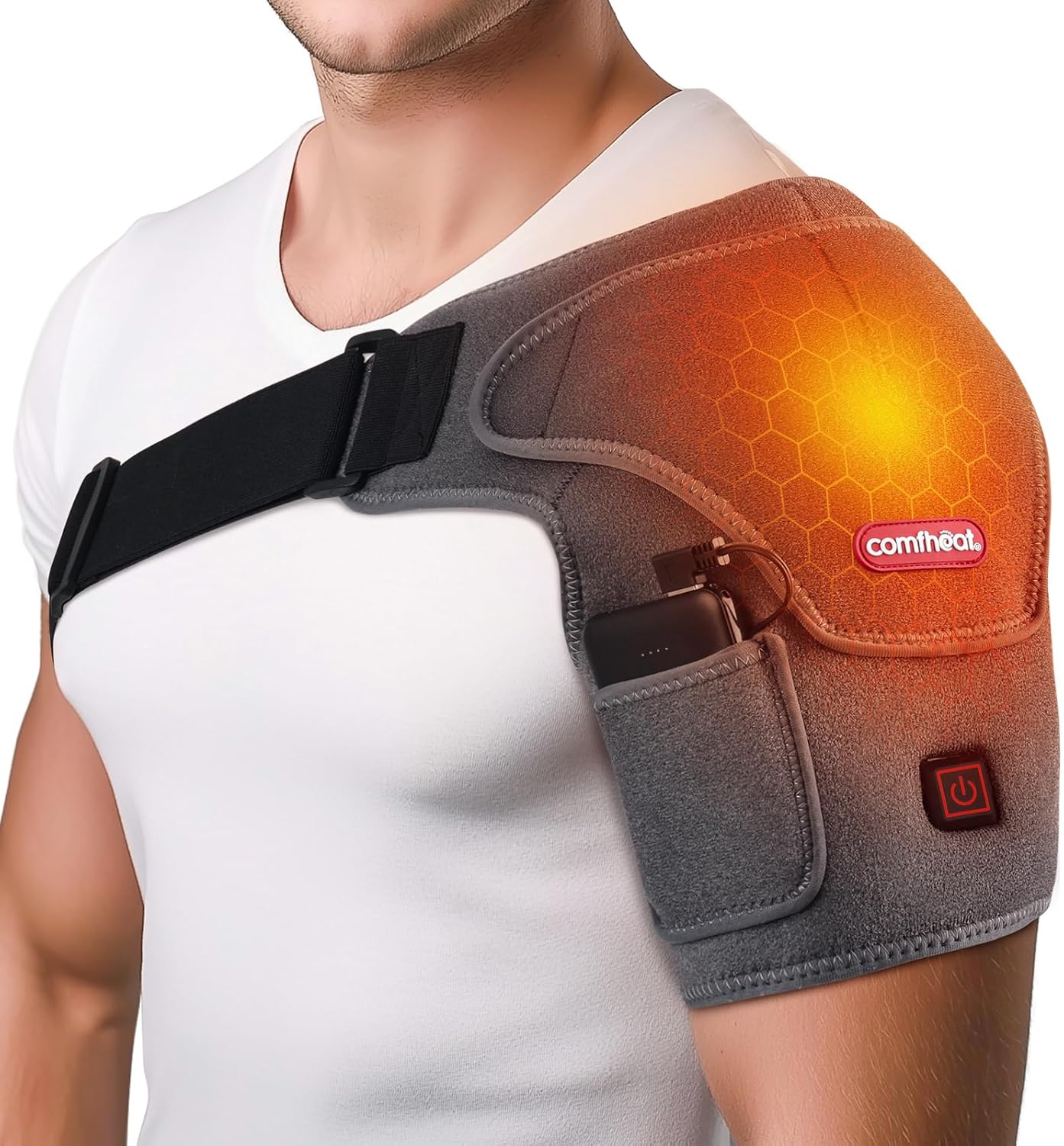 Cordless Shoulder Heating Pad for Pain Relief and Comfort
