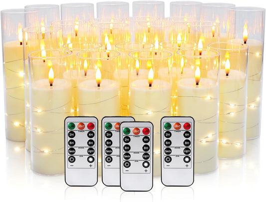 24 Pcs LED Flameless Candles with Remote for Romantic Ambience