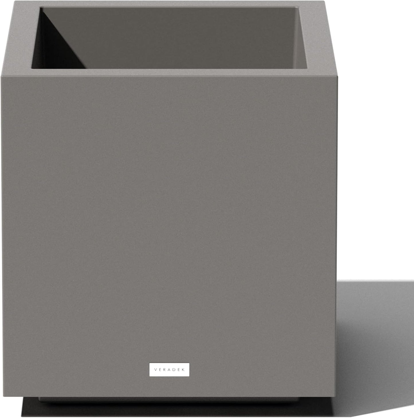 Veradek Block Series Cube Plastic Planter for Indoor Outdoor Use