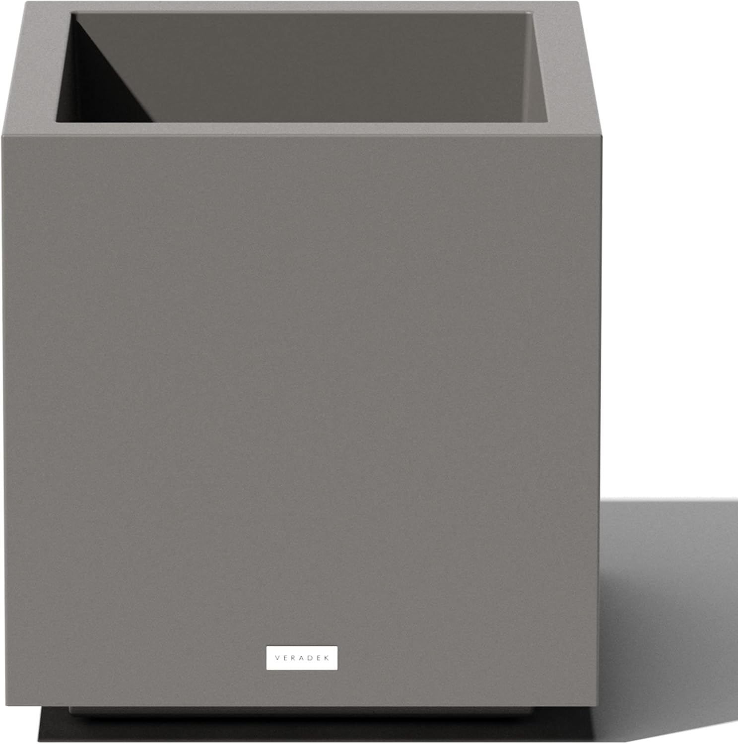 Veradek Block Series Cube Plastic Planter for Indoor Outdoor Use