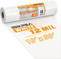 Crawl Space Vapor Barrier 12 mil 10ft x 50ft - Heavy Duty White