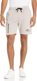 FOCO NFL Team Logo Gray Wordmark Fleece Shorts - Comfortable Fan front