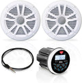 BOSS Audio Systems MCKGB350W.6 Marine Gauge Receiver and Speaker Kit