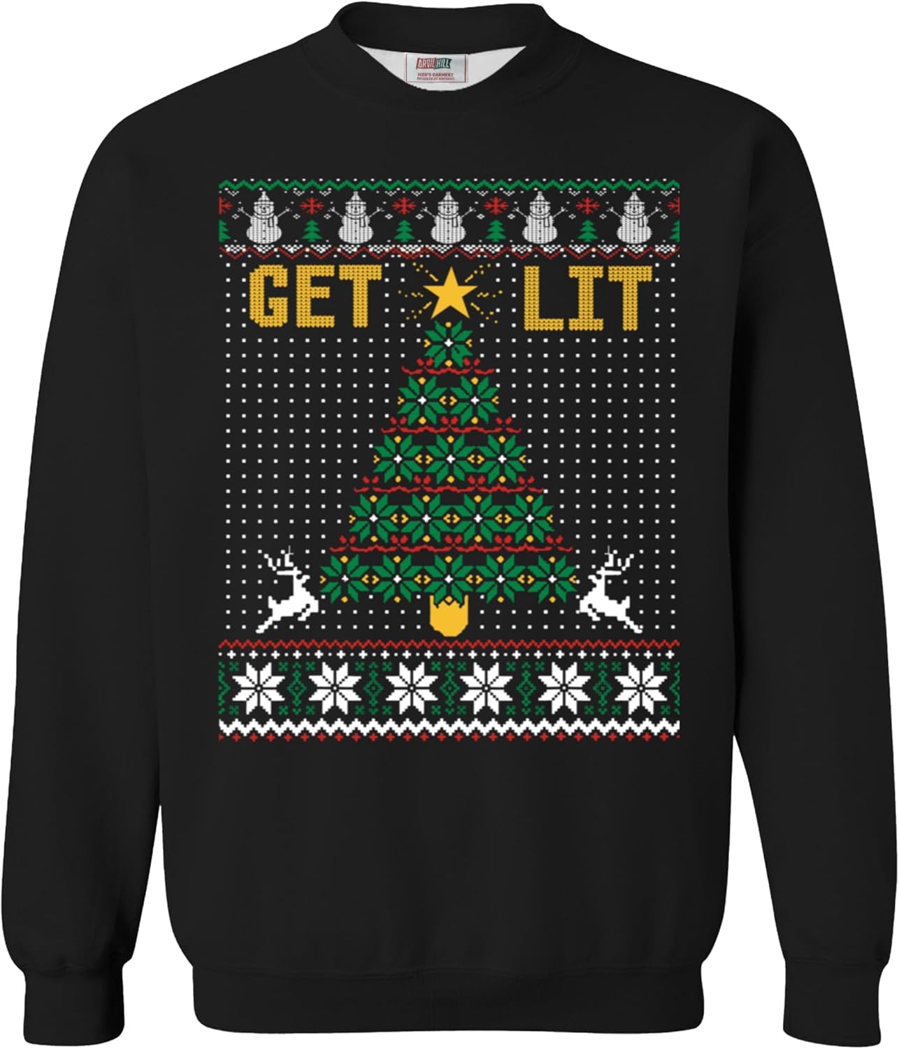 Funny Christmas Sweatshirt for Men - Fleece-Lined Pullover