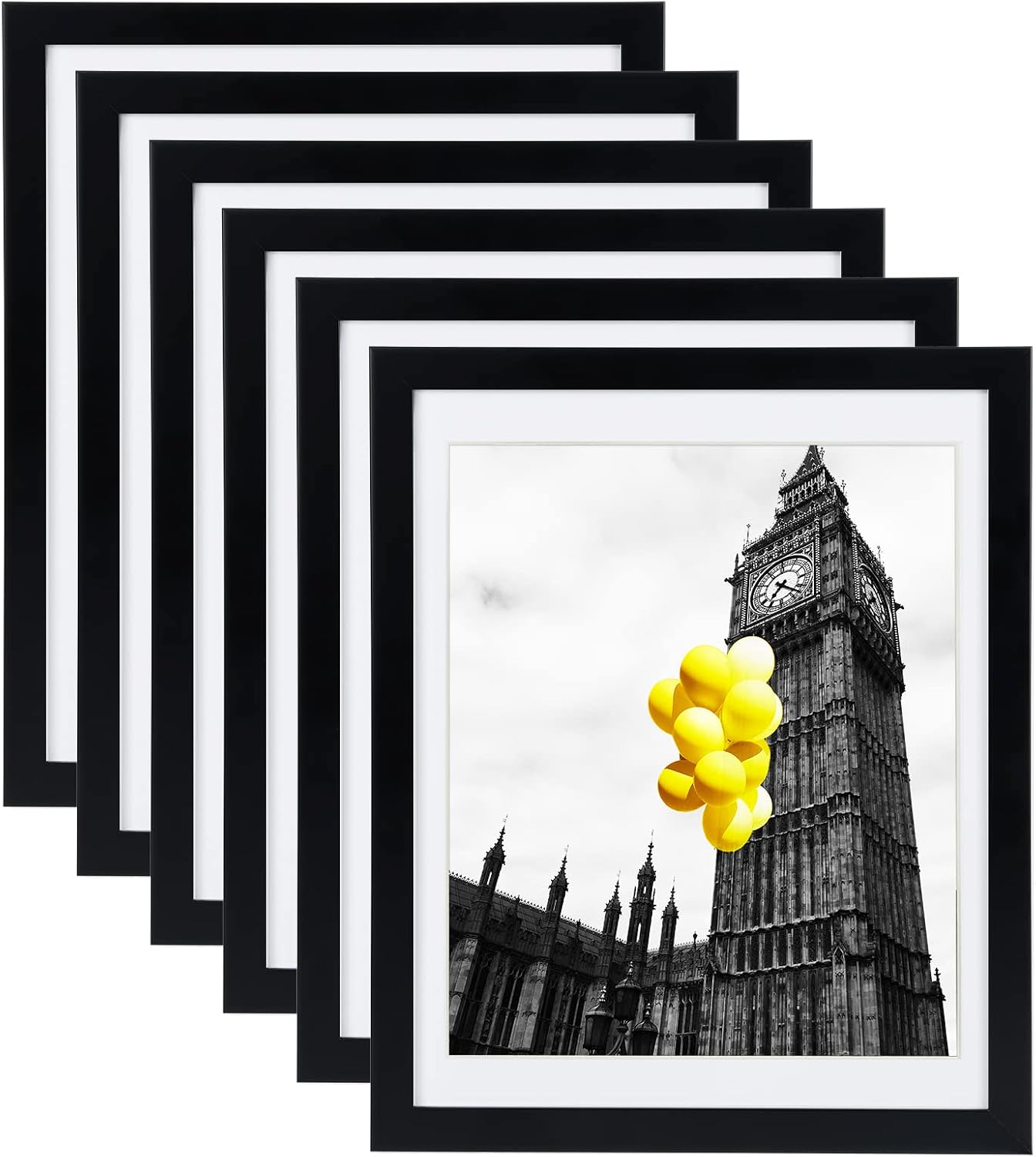 12x16 Picture Frames Set of 6 for Tabletop and Wall Display