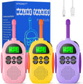 Walkie Talkies for Kids Rechargeable 3 Pack - Long Range 22 Channels