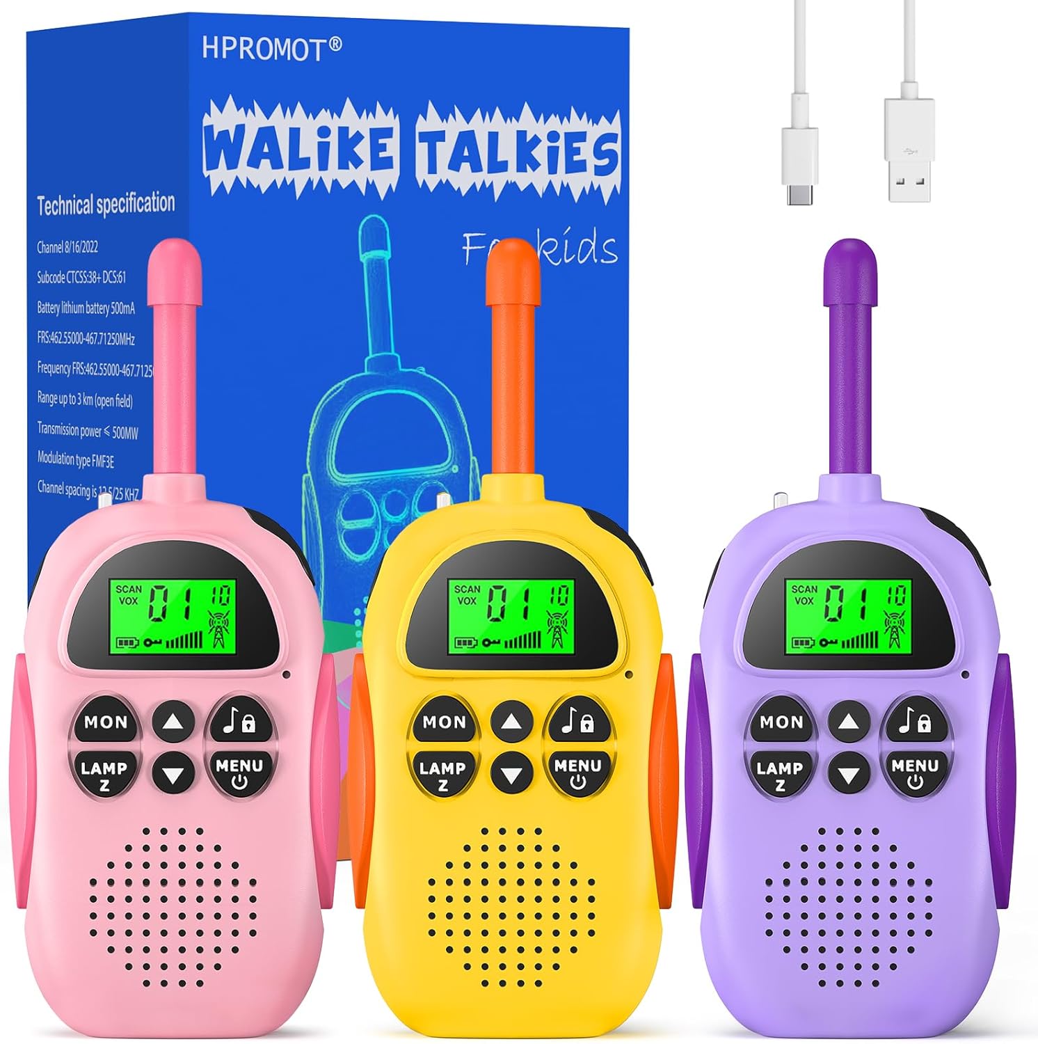 Rechargeable Walkie Talkies for Kids - Fun Outdoor Adventure Toy