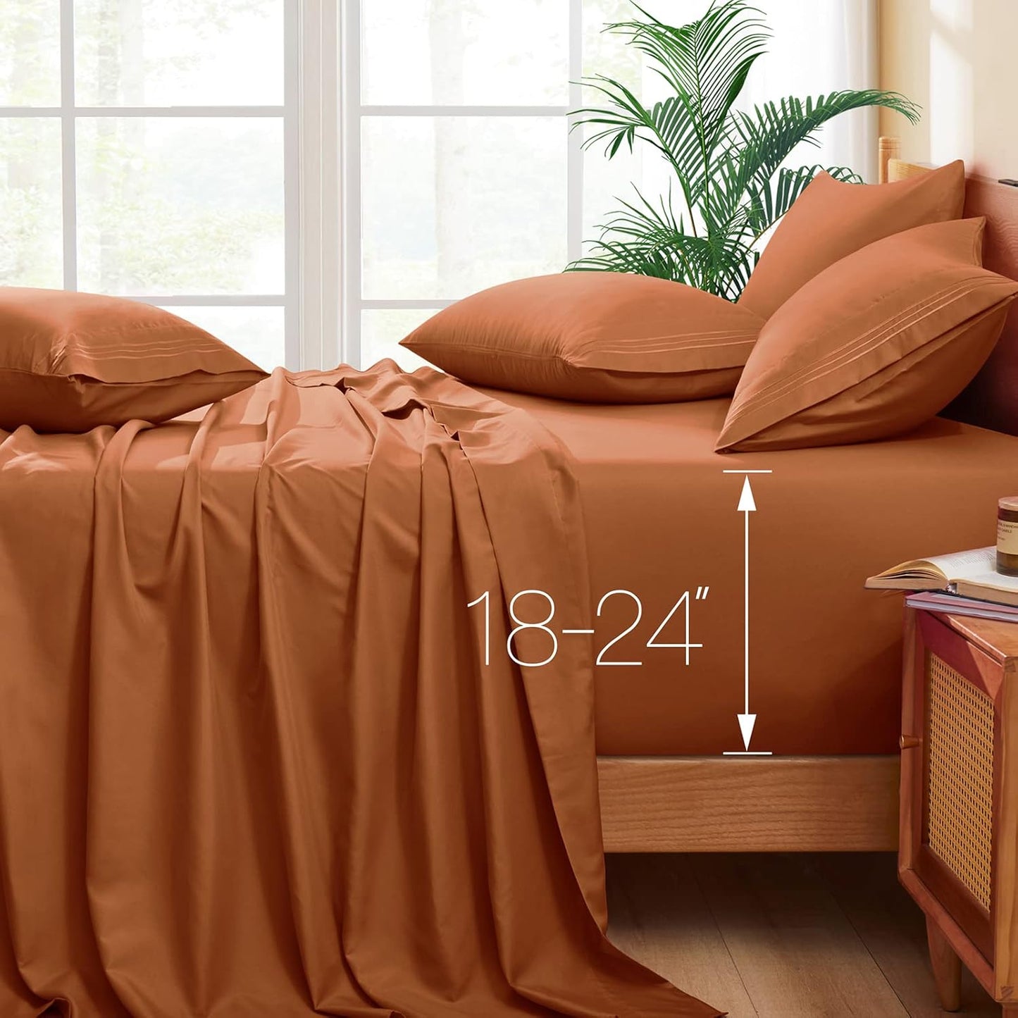 Horbaunal Extra Deep Pocket King Sheets for Ultimate Comfort