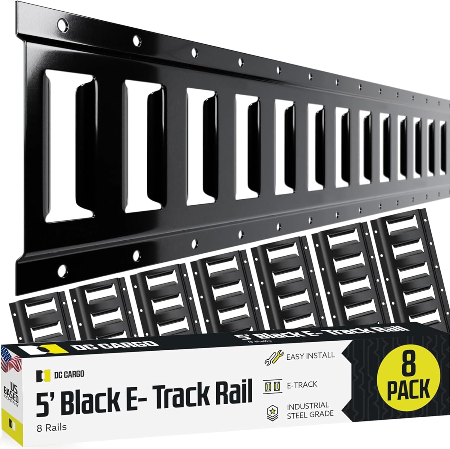 DC Cargo Mall E Track Tie Down Rail Kit for Secure Cargo