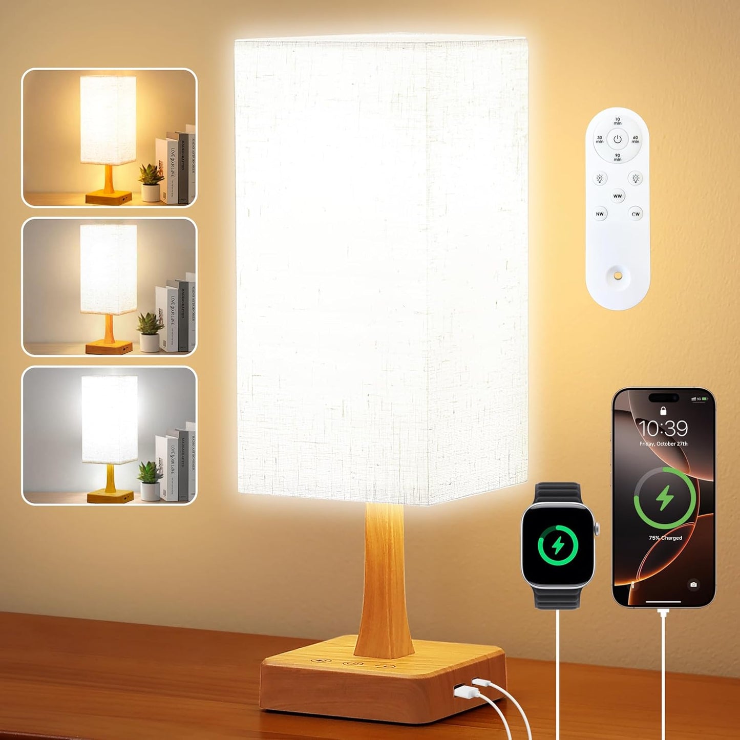 Light Therapy Lamp 10000 Lux with Remote for Mood Enhancement