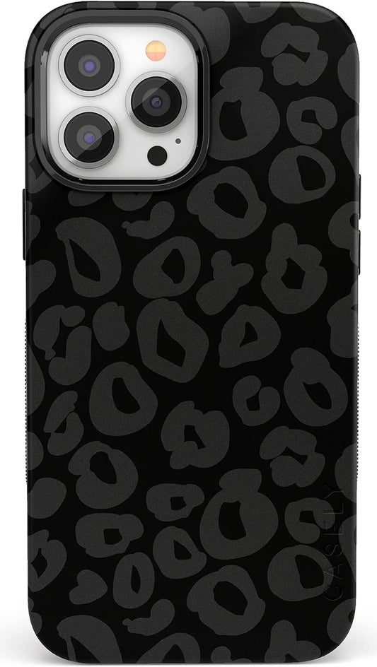 Casely iPhone 13 Pro Max Case with MagSafe - Black Leopard Style