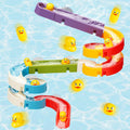 Duck Slide Bath Toys for Kids Ages 4-8 - Wall Track Building Set