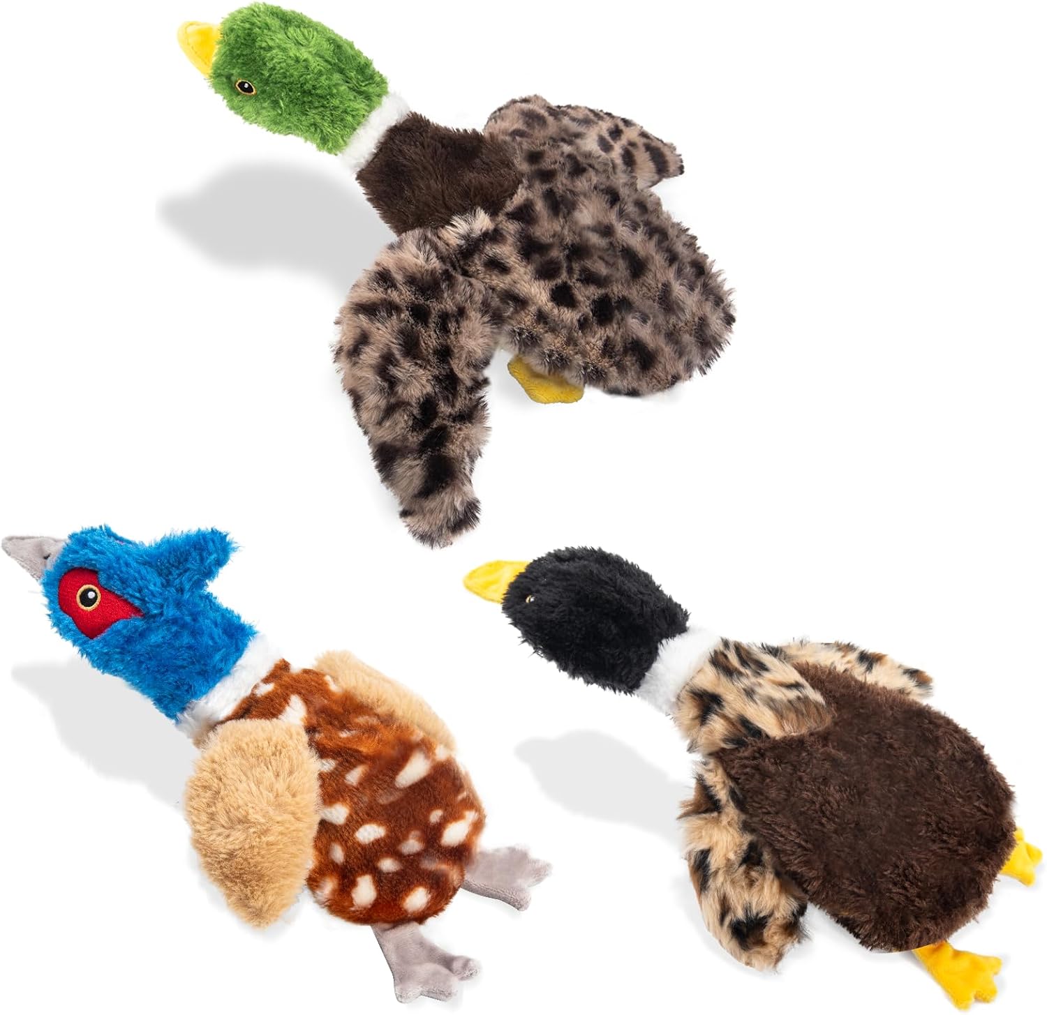 Interactive Squeaky Bird Toy Set for Small/Medium Dogs