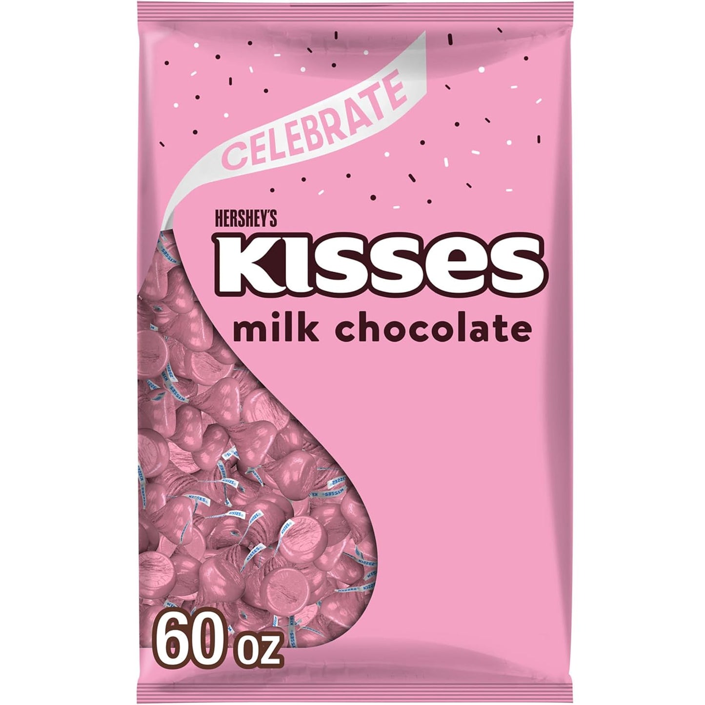 HERSHEY'S KISSES Milk Chocolate Candy Bulk Bag for Celebrations
