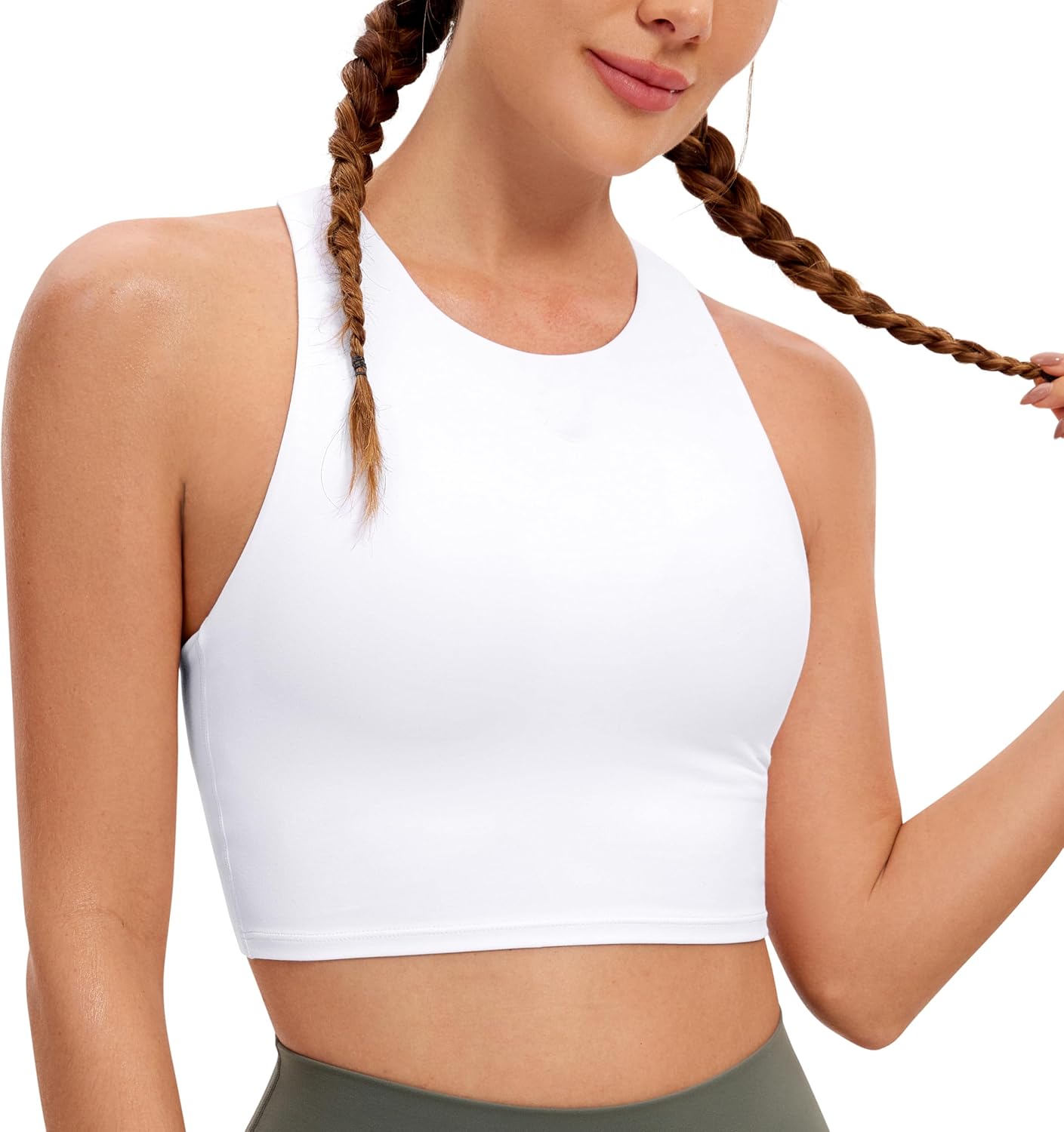 CRZ YOGA High Neck Padded Sports Bra