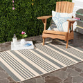SAFAVIEH Courtyard Area Rug 6ft 7in x 9ft 6in - Durable Indoor/Outdoor