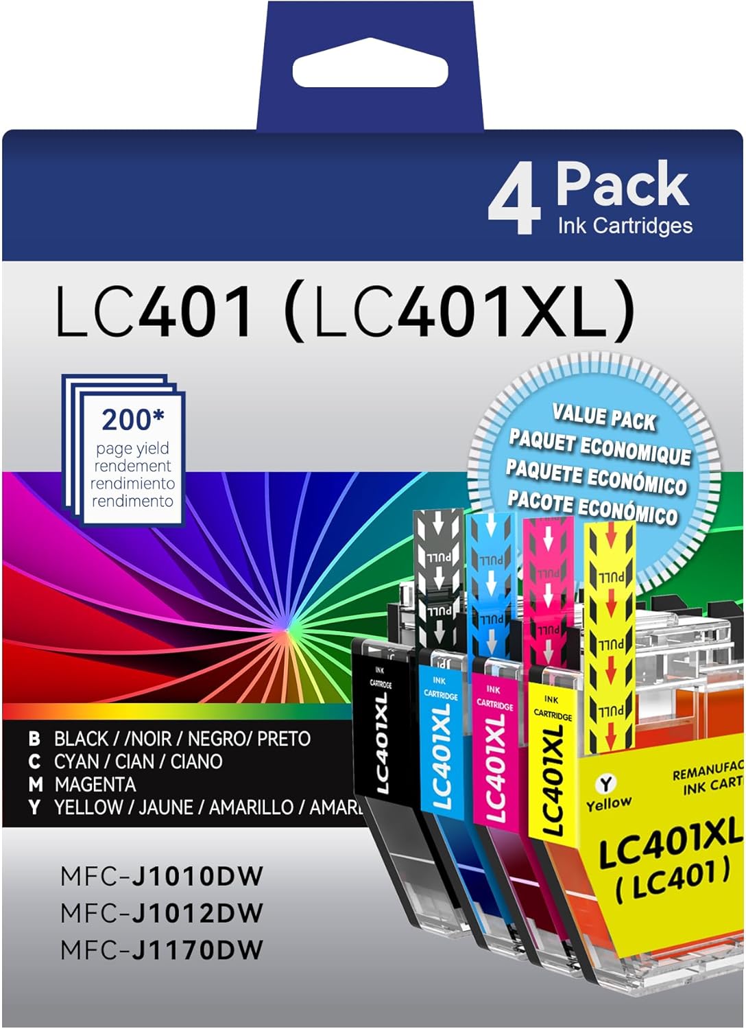 LC401 Ink Cartridges for Brother Printers - High Yield Quality