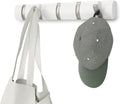 Wall Mount Coat Rack with 5 Retractable Hooks - Space-Saving Entryway