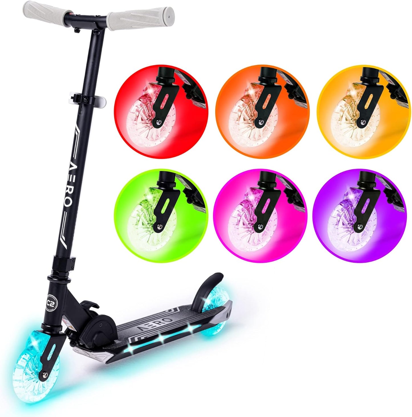 Dynamic Light-Up Scooter for Kids 6+