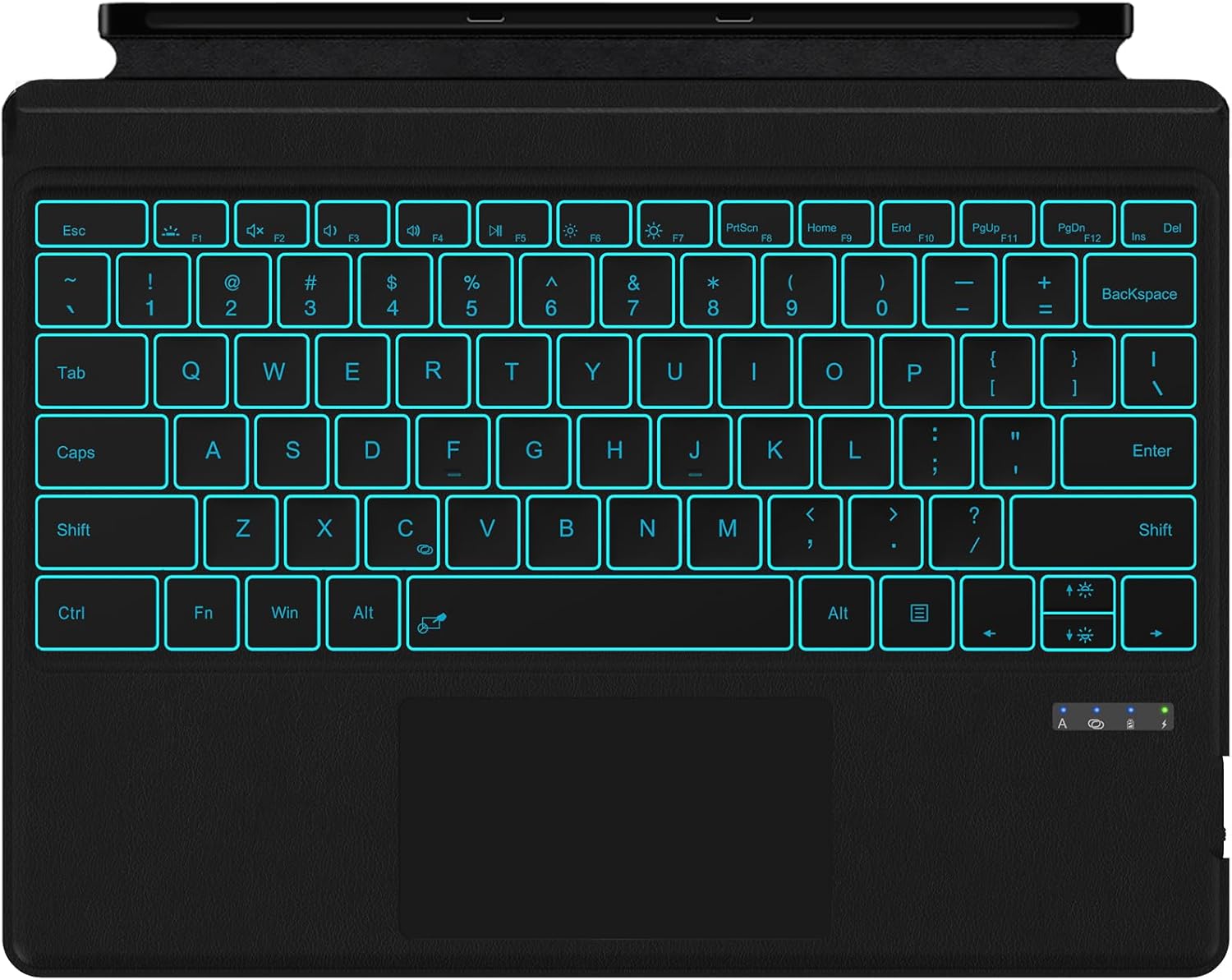 Surface Pro 7 Keyboard with Touchpad and 7 Color Backlit