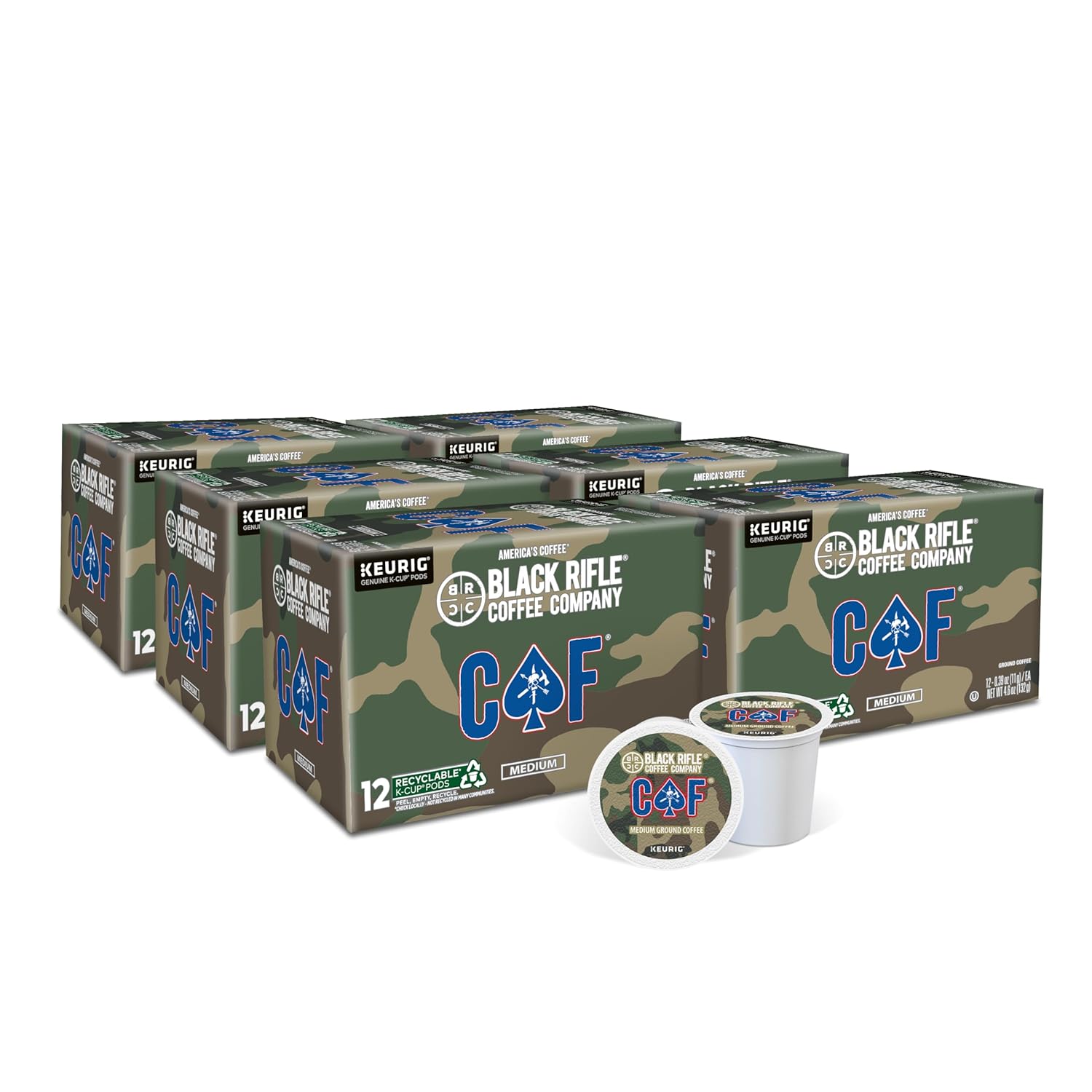 Black Rifle Coffee Company Medium Roast K Cups for Bold Brew