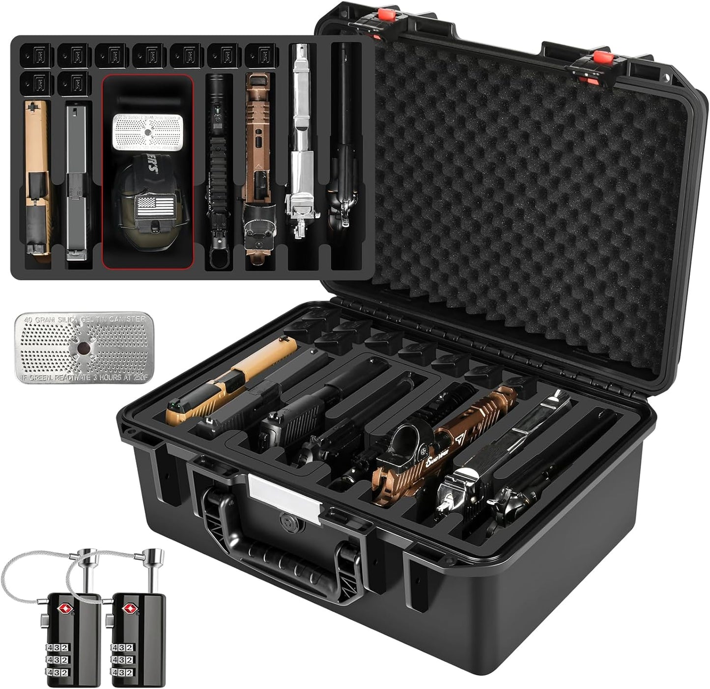 TSA Approved Hard Gun Case for Handgun & Pistol Storage