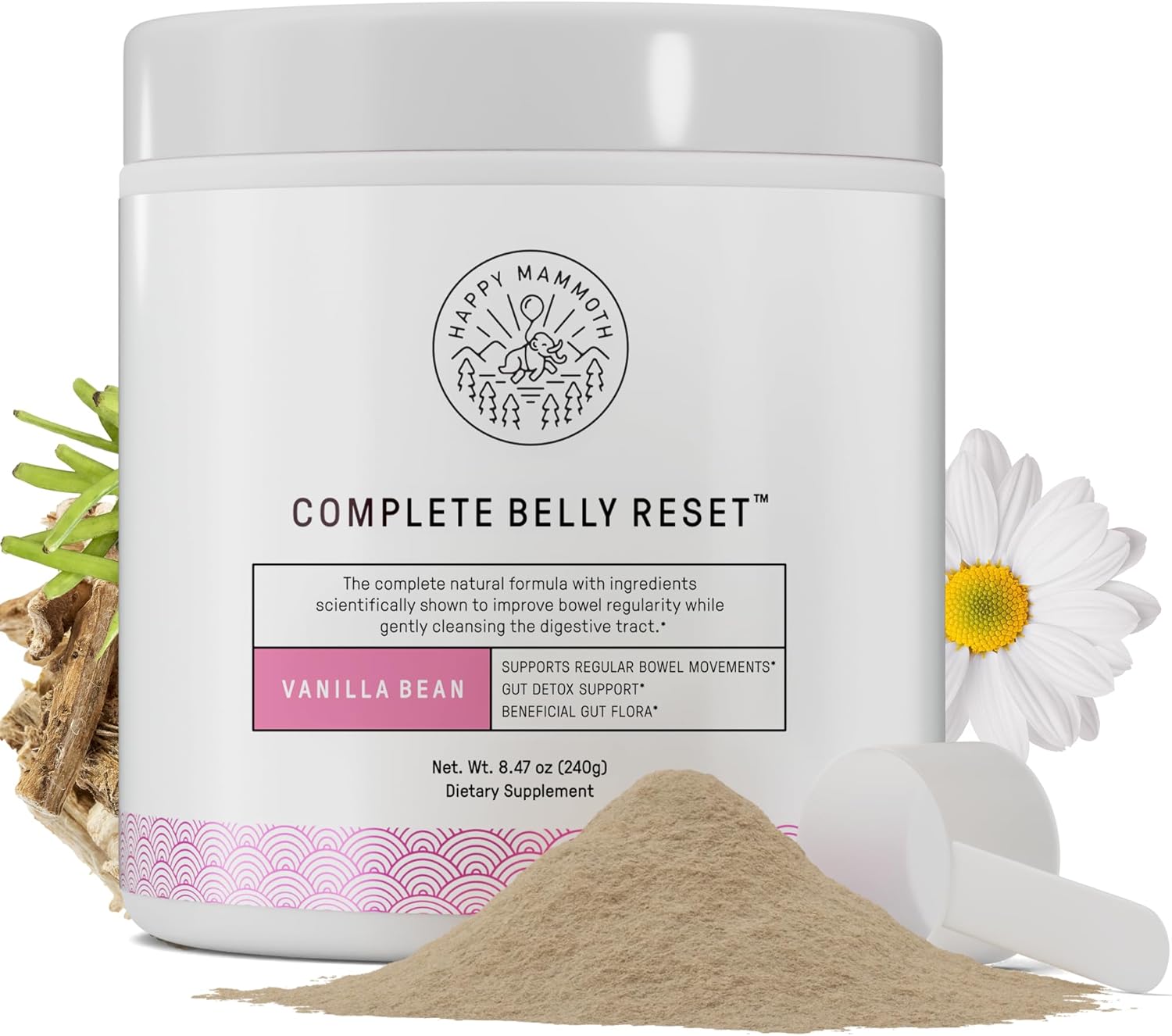 Happy Mammoth Complete Belly Reset for Gut Health & Regularity