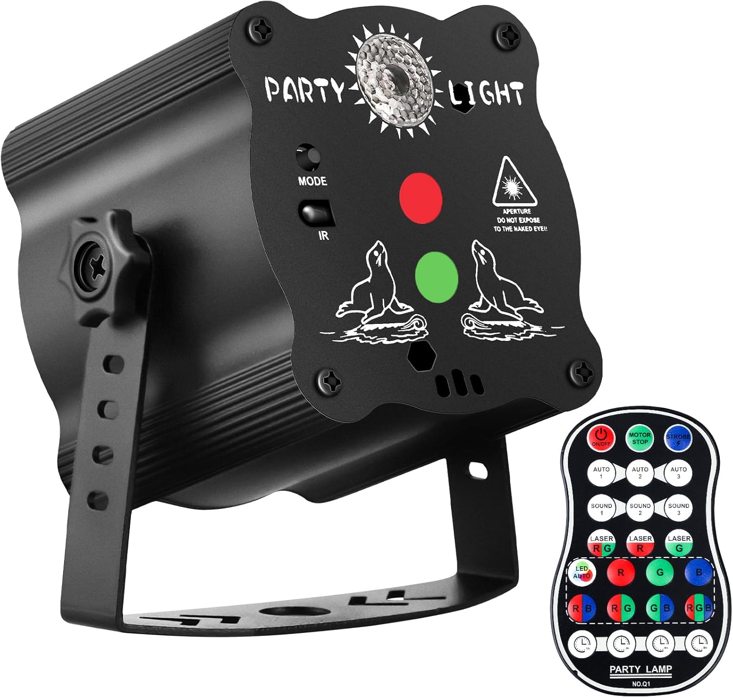 POCOCO Sound Activated Strobe Laser Light