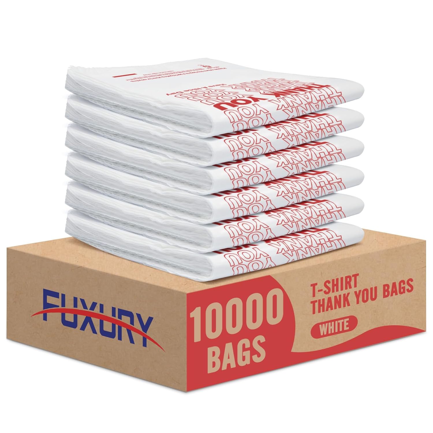 10000 Count Thank You Plastic Bags for Grocery and Retail Use