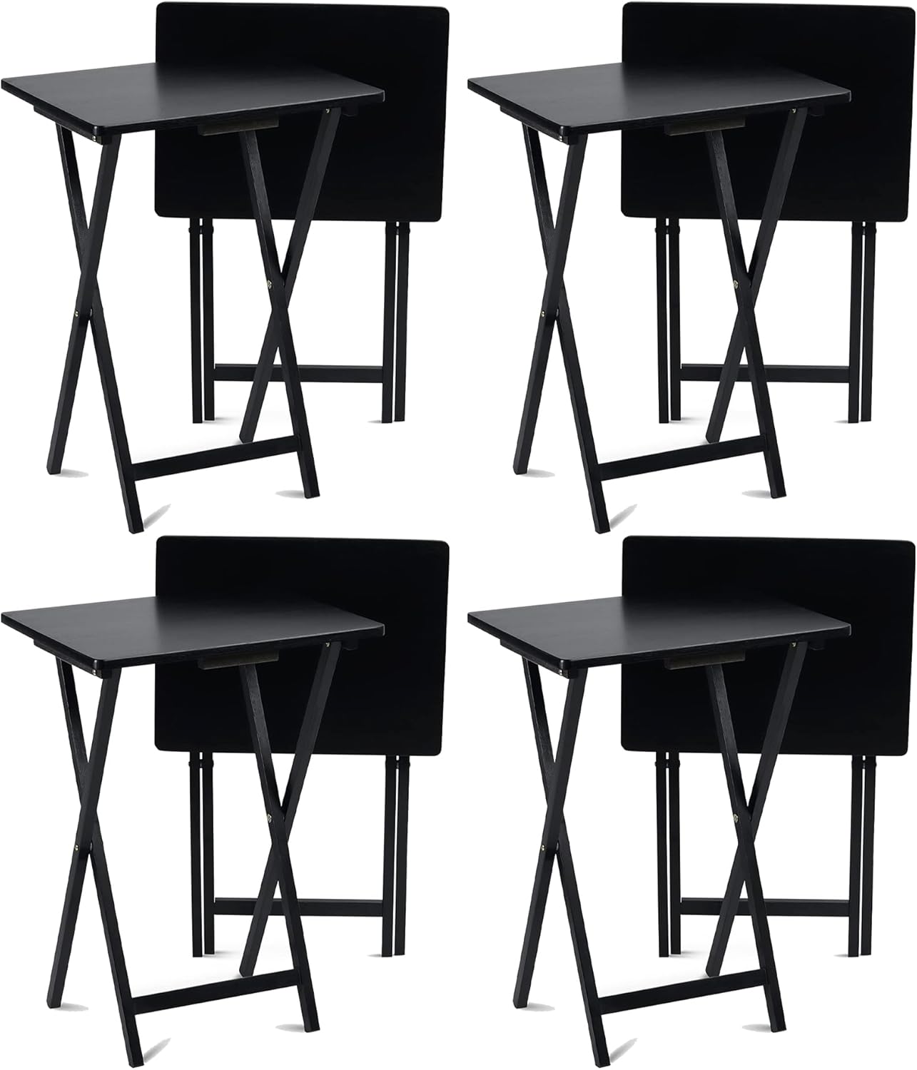 Portable Folding TV Snack Tray Table Set for Easy Serving