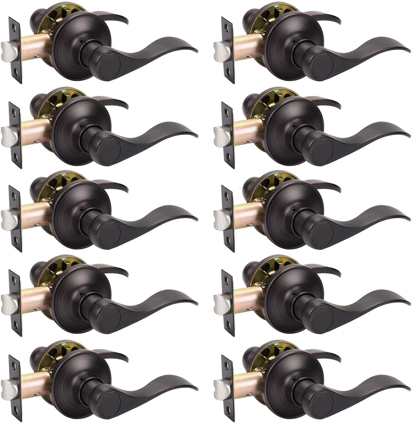 KNOBWELL Keyless Interior Door Handle Set for Classic Style