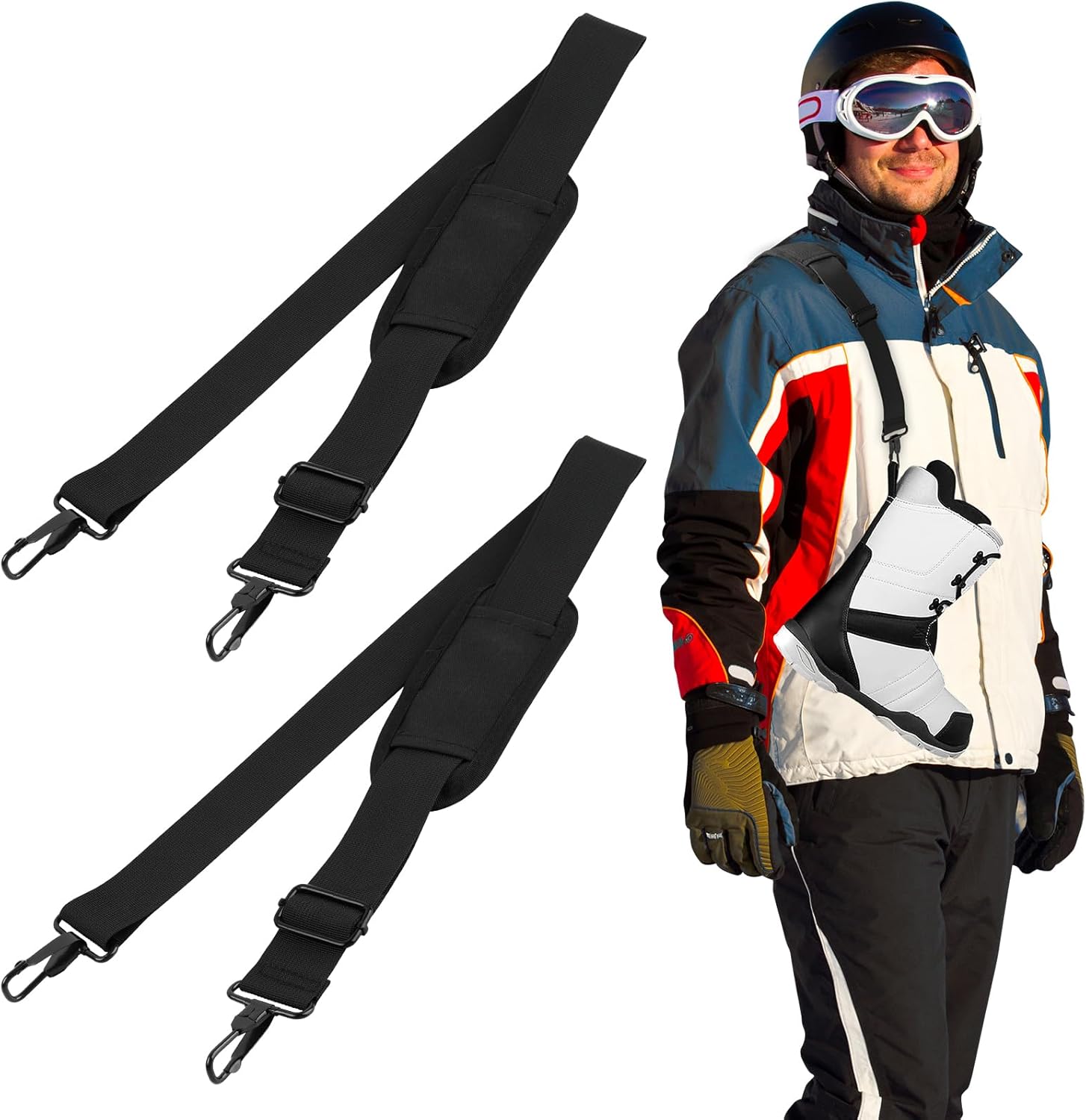 NVAAV Ski Boot Straps: Easy Ski Carry