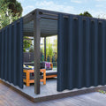 PureFit Outdoor Curtains for Patio Waterproof UV Resistant - Navy Blue