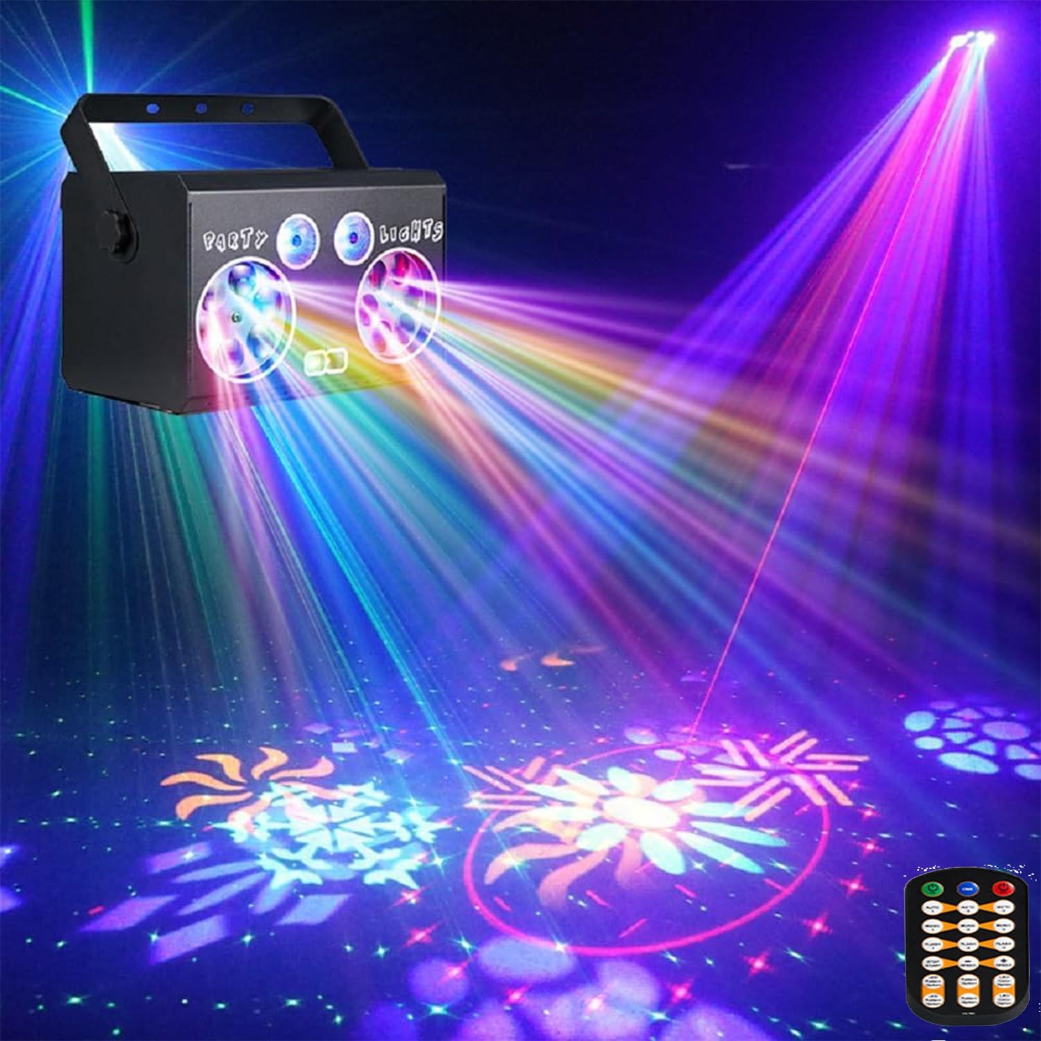 All in One Disco Lights for Parties and Events with DMX512 Control