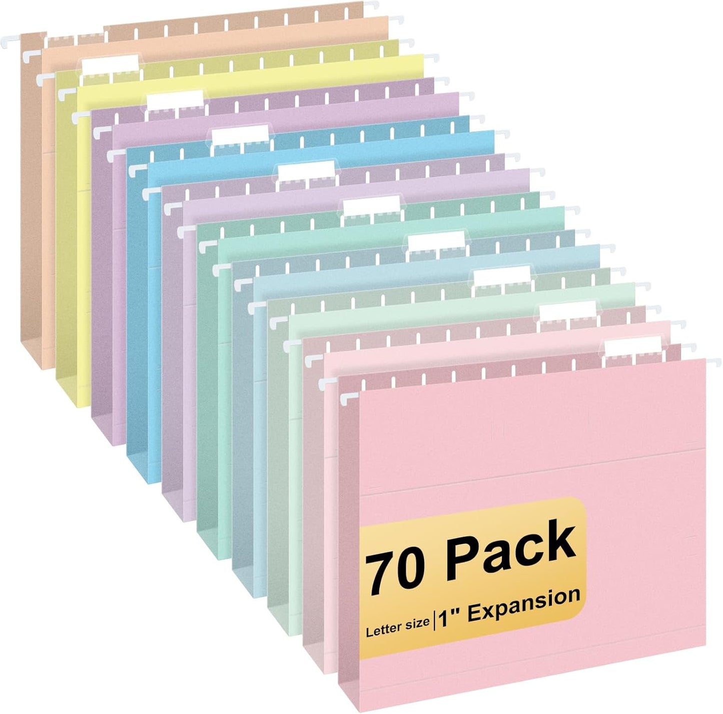 Hanging File Folders 70 Pack for Home and Office Organization