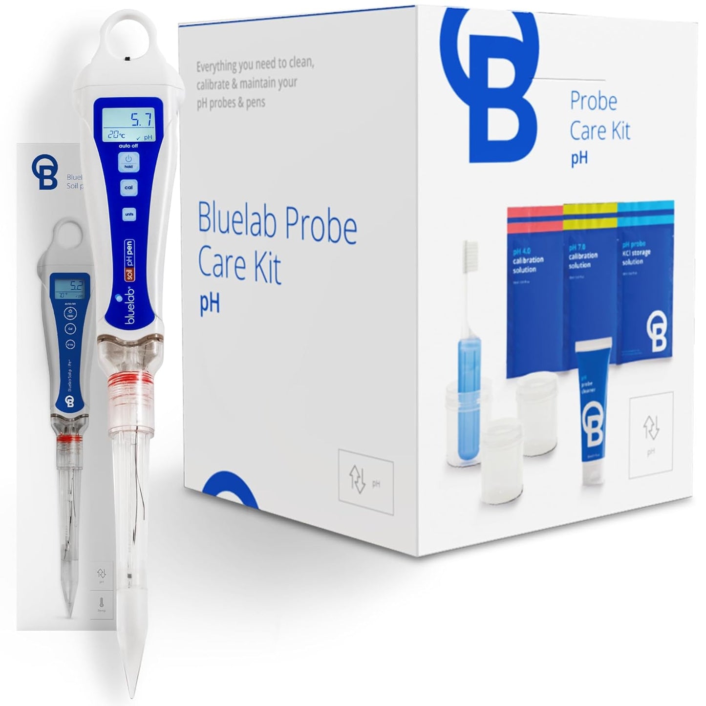 Bluelab Soil pH Pen and Probe Care Kit for Optimal Plant Health